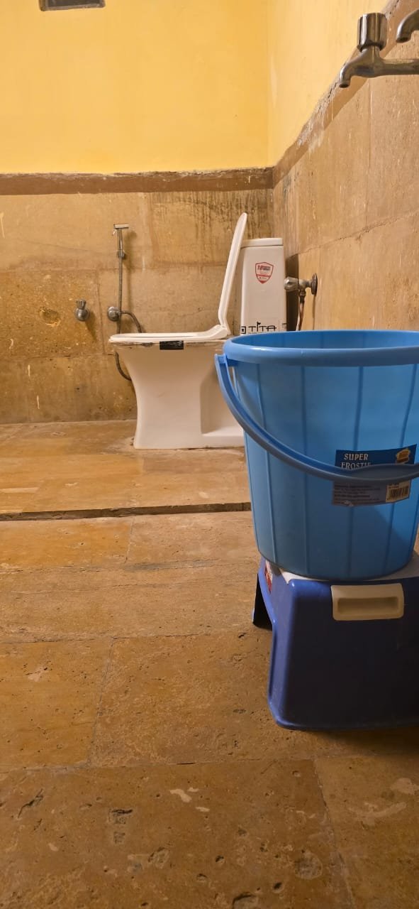 Clean & Sanitized Bathroom Setup