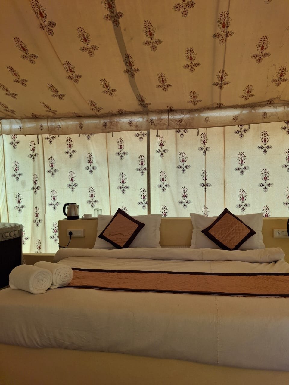 Tent Living Area & Amenities